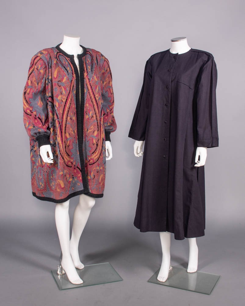 DEADSTOCK VALENTINO SWEATER COAT & ISSEY MIYAKE COAT, ITALY & JAPAN, 1980s (1 of 10)