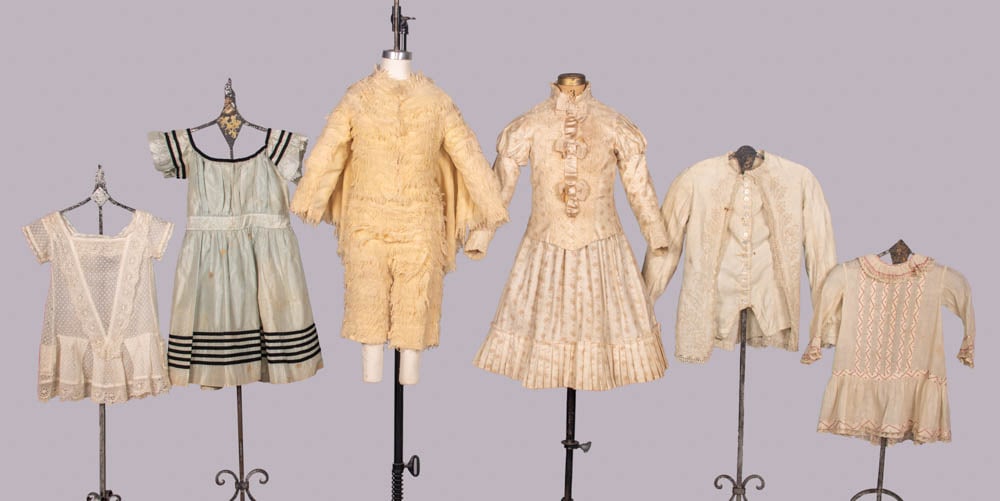 GROUP OF CHILDREN’S DAY & FANCY DRESS COSTUMES, 1875-1880’s (1 of 10)