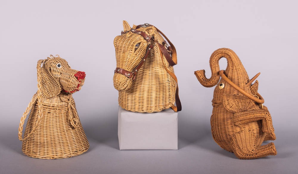 THREE FIGURAL ANIMAL PURSES, 1950s (1 of 10)