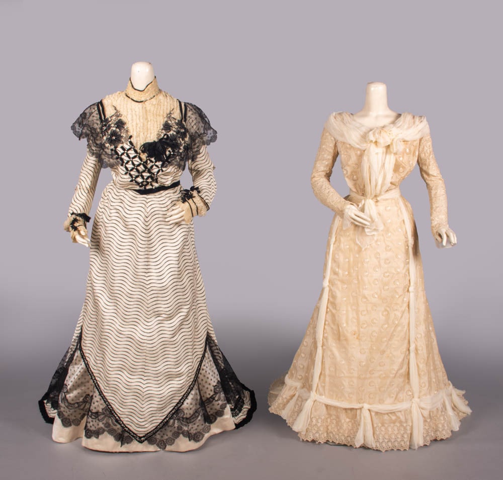 TWO DINNER OR EVENING GOWNS, NEW YORK, c. 1900-1902 (1 of 10)