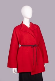 GEOFFREY BEENE MOHAIR COAT, USA, 1980s