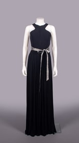 GEOFFREY BEENE SILK JERSEY & QUILTED LAME' EVENING GOWN, USA, FALL 1990