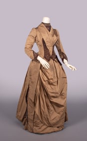 MAISON MANCHON ROLAND AFTERNOON DRESS, PARIS, c. 1885