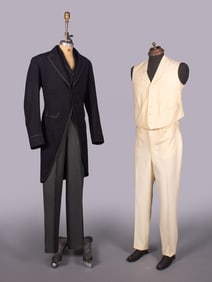 TWO MENS SUITS, WASHINGTON & NEW YORK, c. 1900 & c. 1914