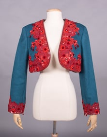 GEOFFREY BEENE BEADED MOHAIR BOLERO, USA, FALL 1988