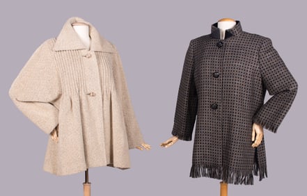 TWO GALANOS WOOL JACKETS, USA, 1980s