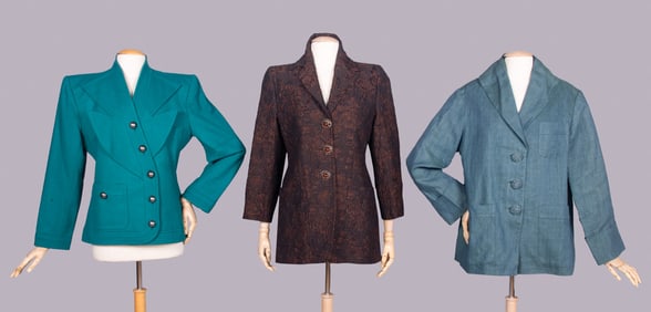 YSL & ROMEO GIGLI BLAZERS OR JACKETS, FRANCE & ITALY, 1980-1990s