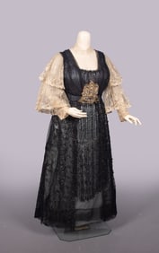 BEADED & SEQUINED EVENING DRESS, c. 1916