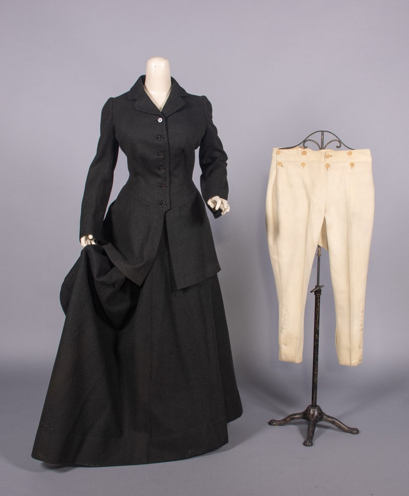 SILVERMAN THREE PIECE RIDING HABIT, NEW YORK, 1880 (1 of 7)