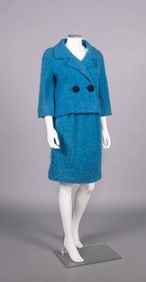 GIVENCHY COUTURE MOHAIR SKIRT SUIT, PARIS, 1960-1965