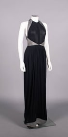 GEOFFREY BEENE ARCHIVAL SILK JERSEY & LAME’ EVENING DRESS, USA, FALL 1990
