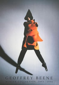 GEOFFREY BEENE MOHAIR COAT, USA, LATE 1980s