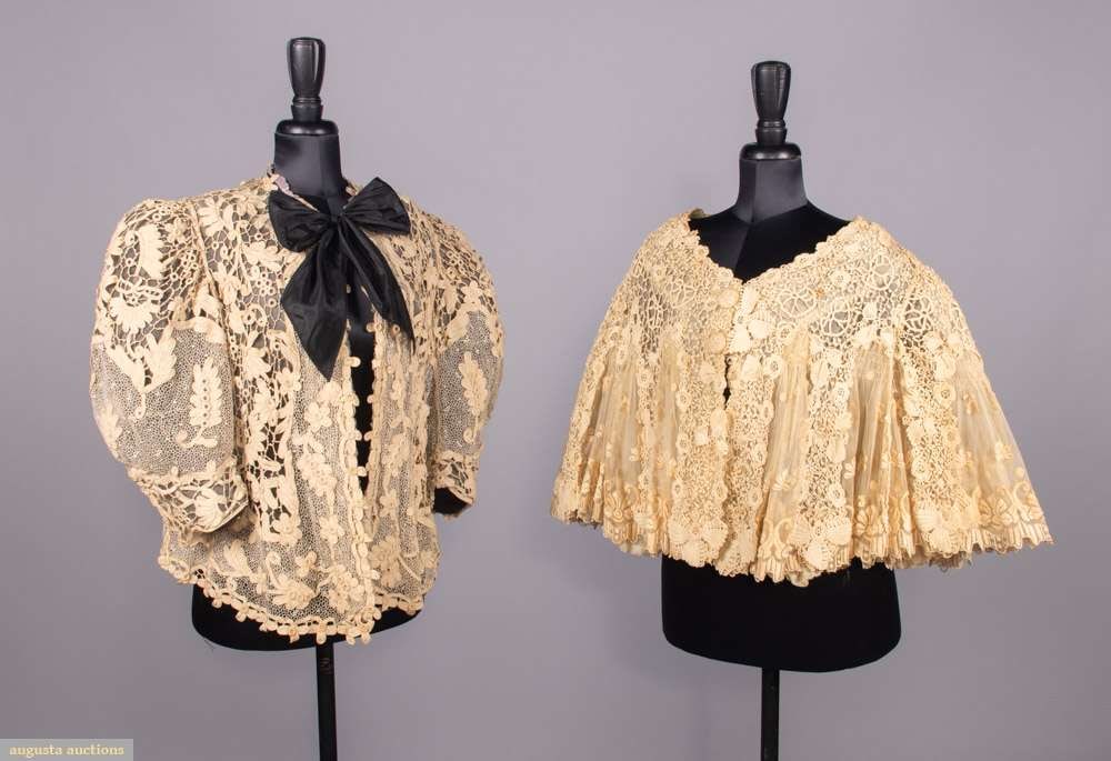 TWO TAPE LACE OR IRISH CROCHET JACKETS, PARIS, 1905 (1 of 10)