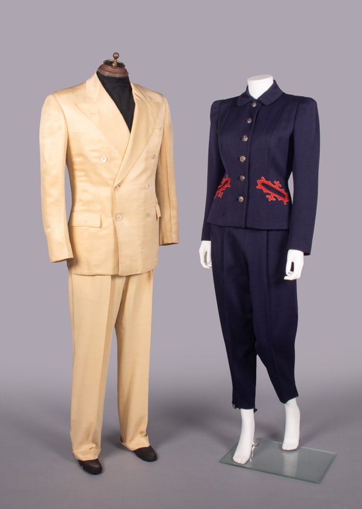MENS SUMMER SUIT & LADIES SKI SUIT, NEW YORK, 1941-1948 (1 of 10)