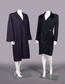 DIOR & GALANOS WOOL COATS, USA, 1980s