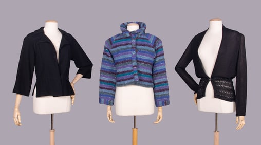 THREE MISSONI KNIT SWEATERS OR JACKETS, ITALY, 1970-1980s