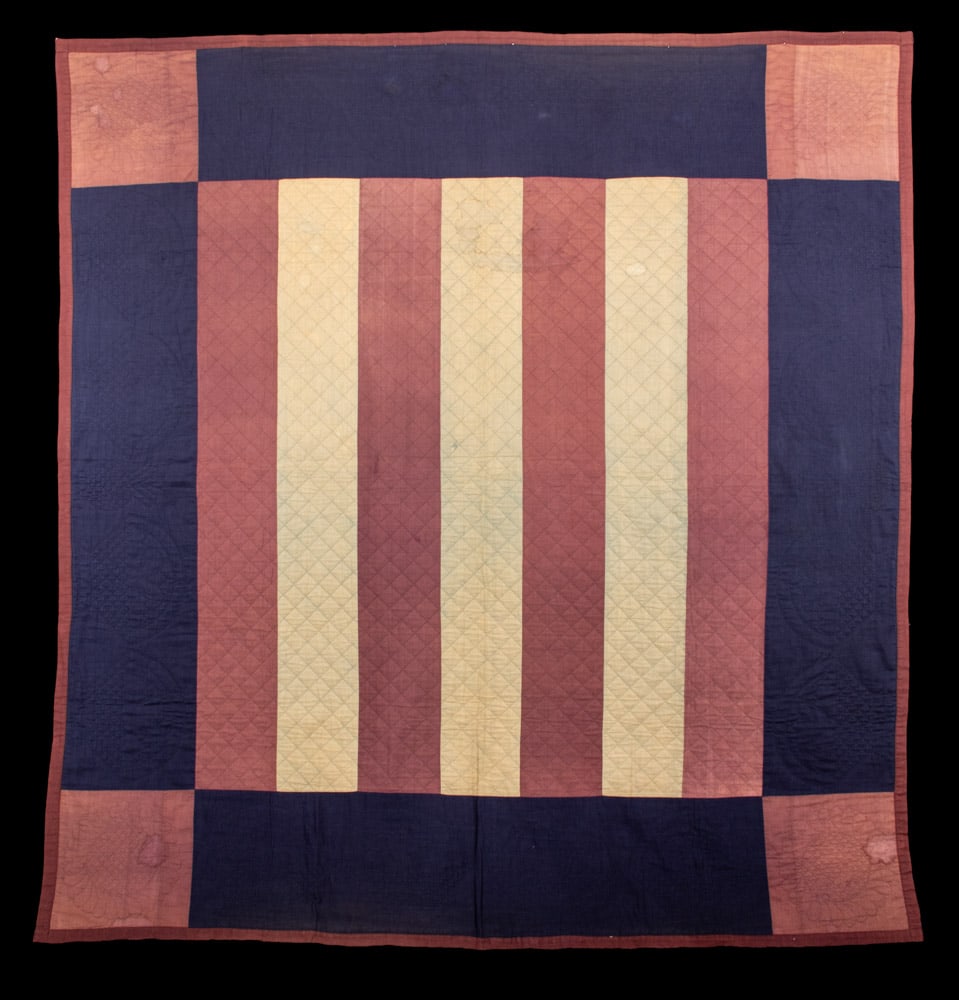 AMISH BARS QUILT, PENNSYLVANIA, 1910 (1 of 8)