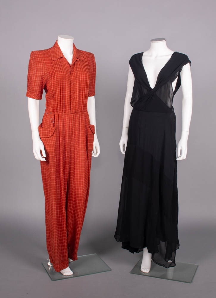 JEAN PAUL GAULTIER JUMPSUIT & YOHJI YAMAMOTO PINAFORE DRESS, 1990-2000s (1 of 9)