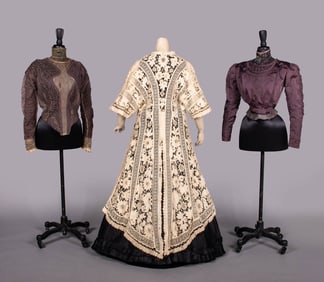 IRISH CROCHET DUSTER & TWO BODICES, 1900-1908