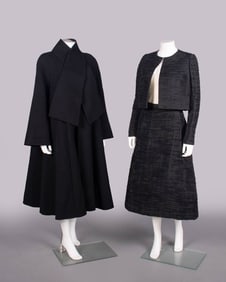 TRIGERE WOOL COAT & SYBIL CONNOLLY LINEN SUIT, 1960-1970