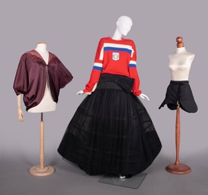 LOT OF SEPARATES INCLUDING DIOR & OLYMPIC SWEATER, 1940-1980s