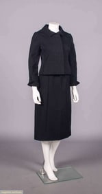 GALANOS LINEN SKIRT SUIT, USA, c. 1960