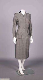 ADRIAN LADIES WOOL SUIT, USA, c. 1950