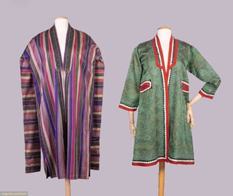 TWO EMBROIDERED REGIONAL GARMENTS, CENTRAL & EAST ASIA, MID-LATE 20TH C