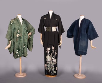 ONE KIMONO, ONE HAORI & ONE HAPPI, JAPAN, MID-LATE 20TH C