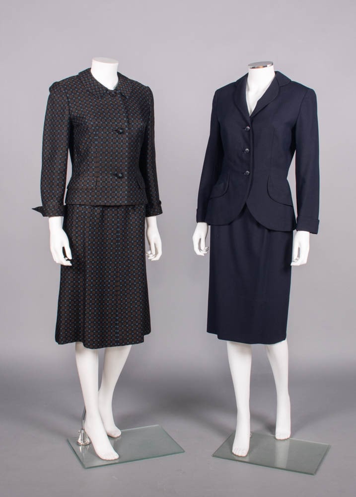 TWO IRENE WOOL SKIRT SUITS, USA, 1944-1955 (1 of 10)