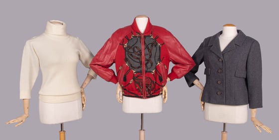 TORRAS BOMBER JACKET, DIOR JACKET & TURTLENECK, 1960s- 1990s