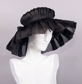 HALSTON SILK ORGANZA HAT, USA, 1960s