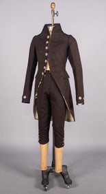 QUAKER MANS WOOL SUIT, ENGLAND, 1800-1820