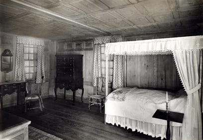 BROOKLYN MUSEUM REUBEN BLISS HOUSE PERIOD ROOM HANGINGS, c. 1929