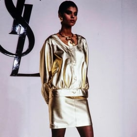 YSL RUNWAY LEATHER JACKET, PARIS, A/W 1982