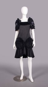 ZANDRA RHODES SATIN PARTY DRESS, LONDON, 1980s