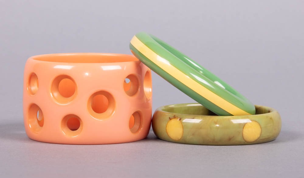 THREE BRUCE PANTTI BANGLE OR CUFF BRACELETS, USA (1 of 5)