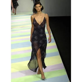 RONIT ZILKA RUNWAY DRESS & ANDRE LAUG EVENING GOWN, S/S 2001 & 1970s