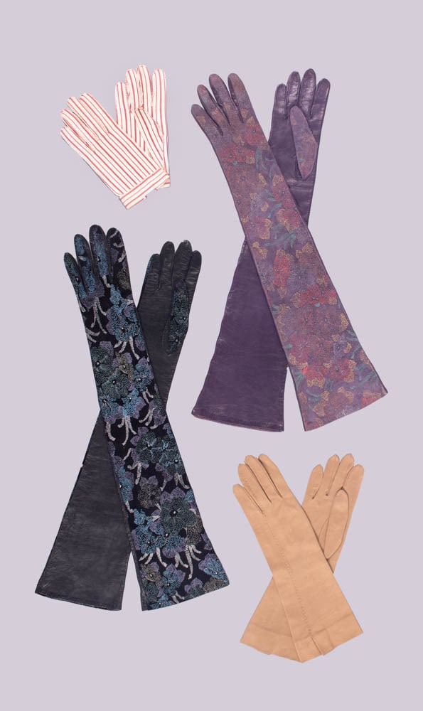 HERMES, DIOR & CARLOS FAHLDI LADIES GLOVES, FRANCE & ITALY, MID-LATE 20TH C (1 of 10)