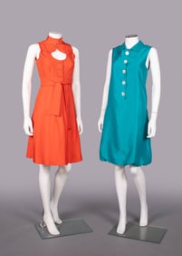 OSCAR DE LA RENTA & RODRIGUES SILK SUMMER DRESSES, 1960s & RESORT 2009