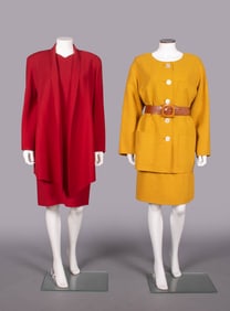 TWO OSCAR DE LA RENTA DAY ENSEMBLES, USA, 2000s