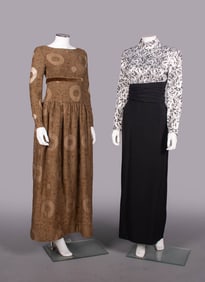 BILL BLASS & JACQUES FATH EVENING GOWNS, USA & FRANCE, 1970-1990s