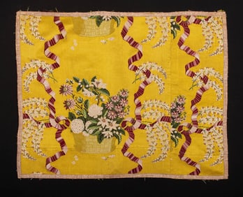 SILK BROCADE PANEL, FRANCE, 1770
