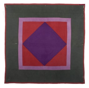AMISH CENTER DIAMOND QUILT, PENNSYLVANIA, c. 1920