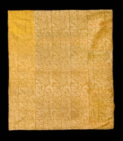 SILK & METALLIC DAMASK PANEL, ITALY, 1630-1650