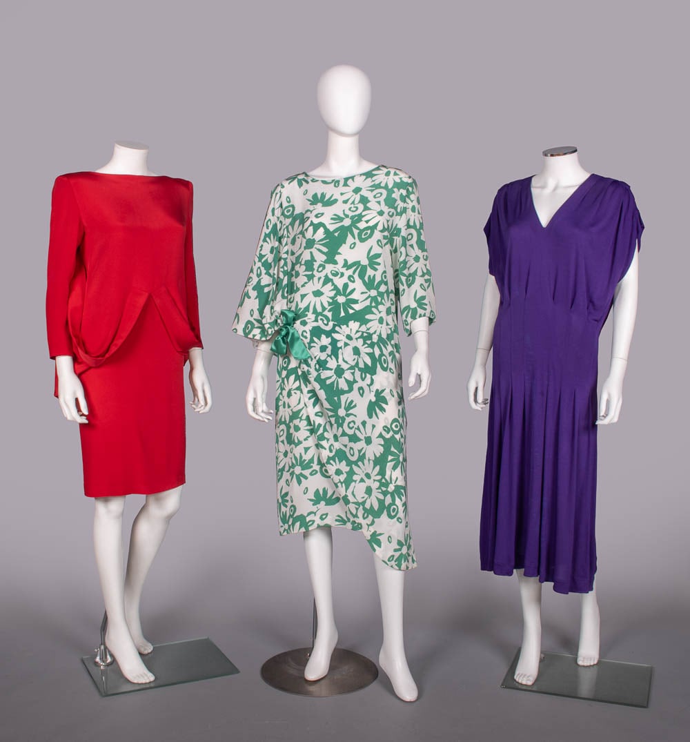 CARDIN & JEAN MUIR PARTY DRESSES, PARI & LONDON, 1980s (1 of 10)