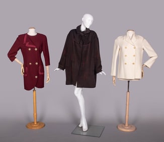 THREE DESIGNER WOOL COATS OR COAT DRESSES, FRANCE & ITALY, 1980-2000s