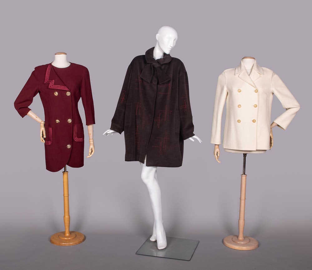 THREE DESIGNER WOOL COATS OR COAT DRESSES, FRANCE & ITALY, 1980-2000s (1 of 10)
