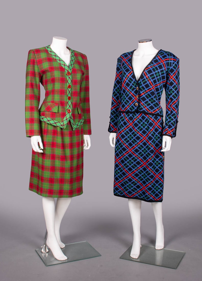 TWO YSL SKIRT SUITS, PARIS, 1985 & 1995 (1 of 10)