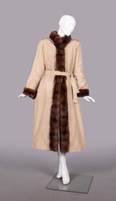 YSL SABLE TRENCH COAT, FRANCE, 1980s